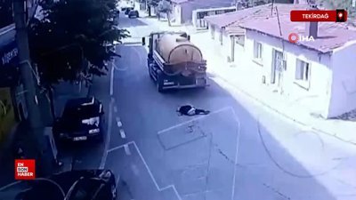 Tekirdağ'da vidanjörün çarptığı kadın hayatını kaybet