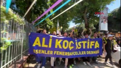 Fenerbahçeli taraftardan Cadde’den stada kadar protesto yürüyüşü