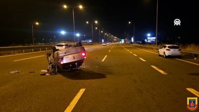 Kuzey Marmara Otoyolu'nda trafik kazası