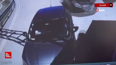 Elazığ'da saniyelerle ölümden kurtuldu