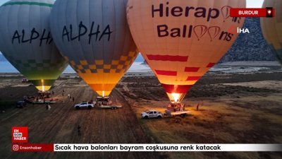 Salda Gölü’nde sezon açıldı, sıcak hava balonları bayram coşkusuna renk katacak
