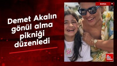 Demet Akalın, gönül alma pikniği düzenledi