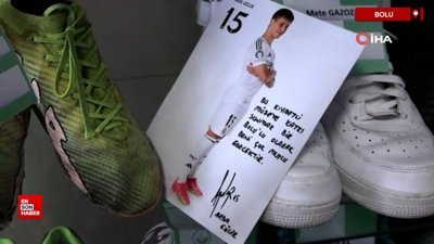 Arda Güler'in top oynamaktan yırtılan kramponu Bolu'da müzede