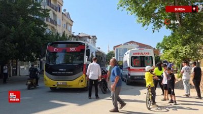 Bursa’da otobüs ile motosikletin kazası