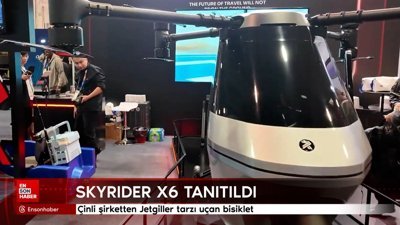 Çinli şirketten Jetgiller tarzı uçan bisiklet: Skyrider X6 tanıtıldı