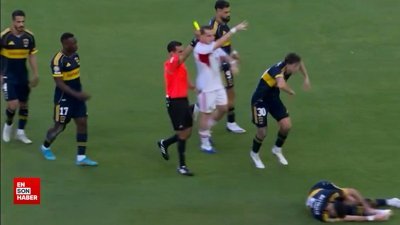 Kerem Aktürkoğlu daha fazla dayanamadı: Belmonte'yi arkasından ittirdi