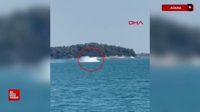 Adana'da yangın söndürme uçağı gölden su alırken kırıma uğradı