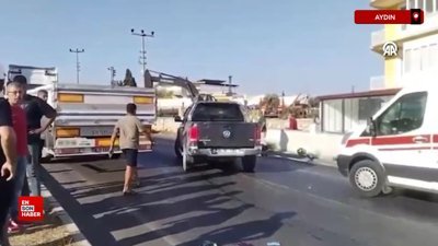 Aydın'da pikapla çarpışan motosikletin sürücüsü yaralandı