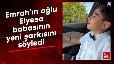 Emrah'ın oğlu Elyesa babasının yeni şarkısını söyledi