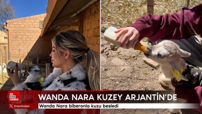Wanda Nara, Kuzey Arjantin'de biberonla kuzu besledi