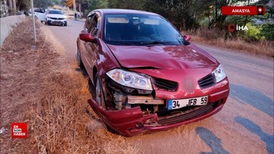 Amasya’da feci kaza
