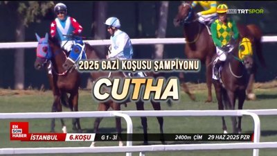 99. Gazi Koşusu'nun galibi Cutha ile Ahmet Çelik oldu.