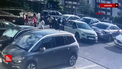 Ankara'da otomobiliyle site kapısına ardından da önünde bekleyen çifte çarptı