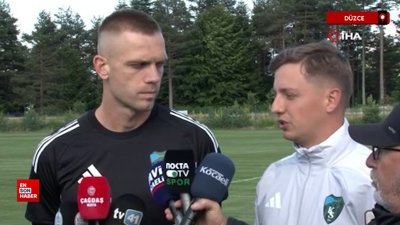 Kocaelispor’un yeni transferi Aleksandar Jovanovic kampa katıldı