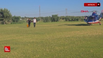 Emre Belözoğlu Antalyaspor tesislerine helikopterle indi