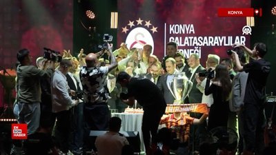 Galatasaray'ın 25. şampiyonluğu Konya'da kutlandı