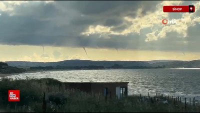 Sinop açıklarında çok sayıda hortum