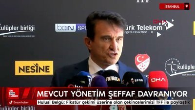Hulusi Belgü: Fikstür çekimi üzerine olan çekincelerimizi TFF ile paylaştık