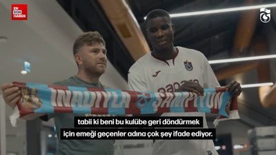 Trabzonspor'dan yeni transferi Paul Onuachu'ya özel klip
