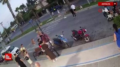 Antalya'da turistlerin ayağını yerden kesen kaza