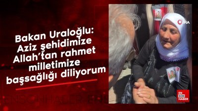 Bakan Uraloğlu: Aziz şehidimize Allah’tan rahmet, milletimize başsağlığı diliyorum