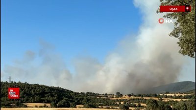 Uşak’ta iki ayrı noktada yangın