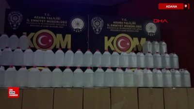 Adana’da 1 ton 690 litre etil alkol ele geçirildi