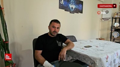 Kastamonu'da sokak köpeğinin saldırısına uğradı