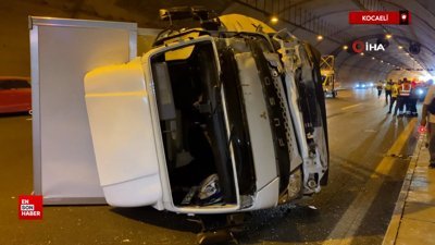 Kocaeli'de Kuzey Marmara Otoyolu'nda tünel içinde kaza