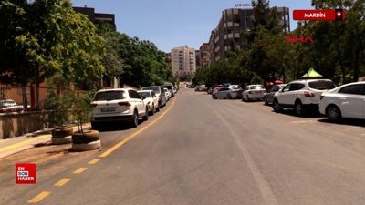 Mardin'de hava sıcaklığı 40 derecenin üzerine çıktı; cadde ve sokaklar boş kaldı