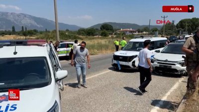 Muğla'da takip sırasında 4 polis otosuna çarpan sürücü tutuklandı