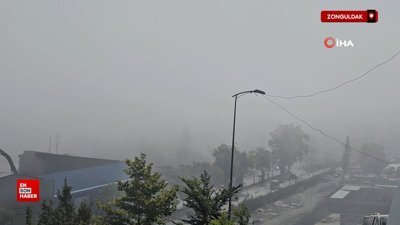 Zonguldak'ta soğuk hava kenti beyaza bürüdü