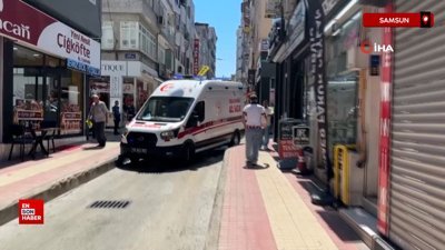 Samsun’da motosiklet kaydı, yolcusu yaralandı