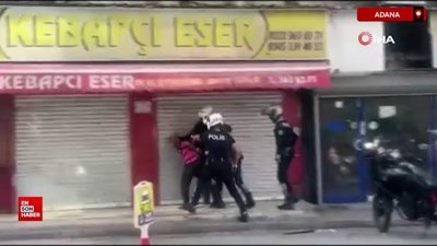 Adana'da elinde bıçakla rahatsızlık veren şahıs etkisiz hale getirildi