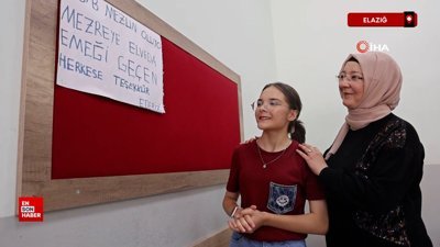 Elazığ'da 'Anne, tam puan alacağım' dedi Türkiye birincisi oldu
