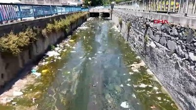 Galata Deresi çöple doldu, mahalleli tepki gösterdi