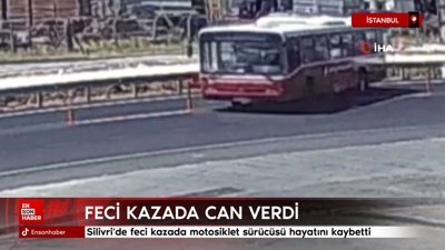 İstanbul'da feci kazada motosiklet sürücüsü hayatını kaybetti