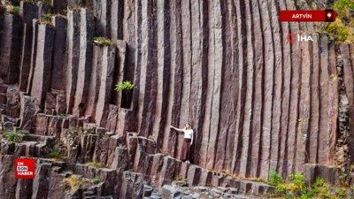 Artvin'deki bazalt kayalıkları ziyaretçi akınına uğruyor