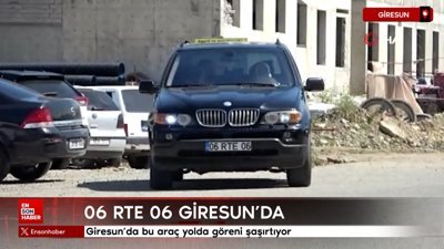Giresun'da bu araç yolda göreni şaşırtıyor