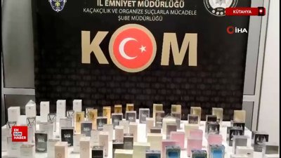 Kütahya'da kaçak parfüm operasyonu