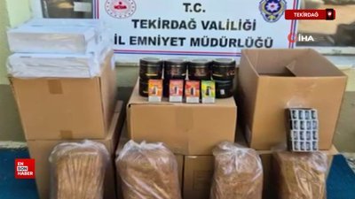 Tekirdağ'da kaçak sigara operasyonu