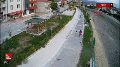 Tokat'ta kediyi kurtarmak isterken dere yatağına düşüp yaralandı