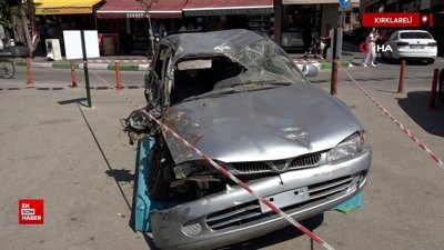 15 Temmuz gecesi tankın ezdiği otomobil Kırklareli'nde sergileniyor