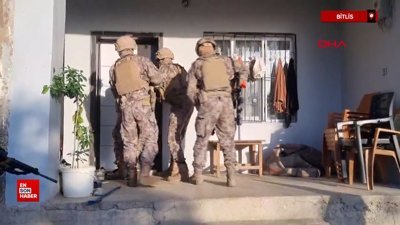Bitlis merkezli 6 ilde suç örgütü operasyonu