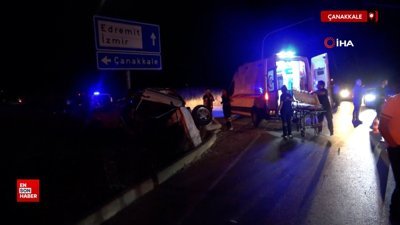 Çanakkale'de iki otomobil çarpıştı