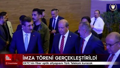 İmzalar atıldı: KKTC’nin fiber optik altyapısını Türk Telekom kuracak