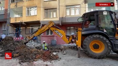 İstanbul Küçükçekmece'de doğal gaz borusunda patlama