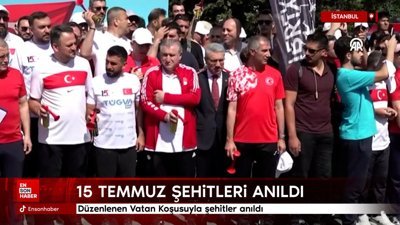 İstanbul'da düzenlenen Vatan Koşusu'yla 15 Temmuz Şehitleri anıldı