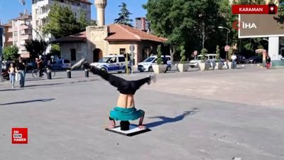 Karaman'da yaptığı dansla adını rekorlar kitabına yazdırmayı hedefliyor