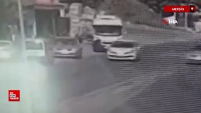 Mersin’de husumetliler trafikte çarpışan oto oyunu gibi kavga etti